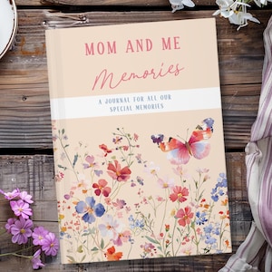 Personalized Mom Keepsake Gift, Journal Gift for Mom from Daughter, Custom Notebook, New Mom Gift, Personalized Diary, Name Memories Journal