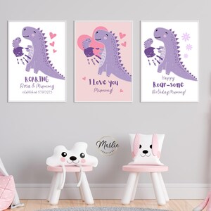 Artesanato com impressões de mãos de mãe ou avó, presente com impressão de mão de bebê, arte com impressão de mão de mãe, cartão de aniversário com impressão de mão, impressões de mão de mamãe, pacote com impressão de mão de mamãe