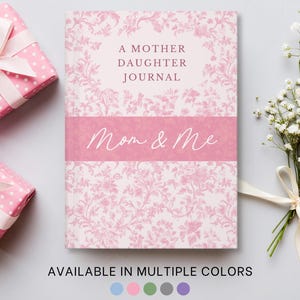 Mom Custom Journal Gift, Personalized Mother Daughter Legacy Journal, Custom Toile Journal Mother&#39;s Day Gift, Toile De Jouy Book for Mom