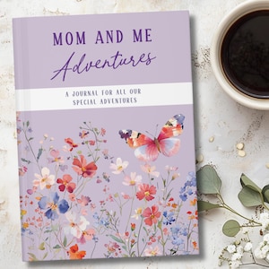 Keepsake Gift for Mom, Personalized Book for Mom, Custom Journal Gift from Daughter, Floral Personalized Diary, Custom Notebook Name Journal
