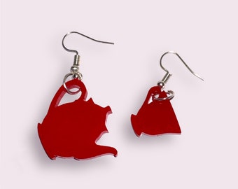 Teapot & Teacup Acrylic Earrings