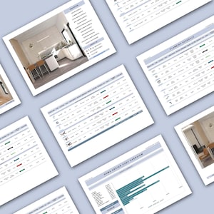 Home Design Planner: Interior Design Budget Tracker (Google Sheets, A4 Digital Download