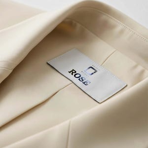 Clothing Tag Mockup PSD, Clothing Label Template for Apparel Fashion Branding, Garment Tag Smart Object File for Fashion & Boutiques