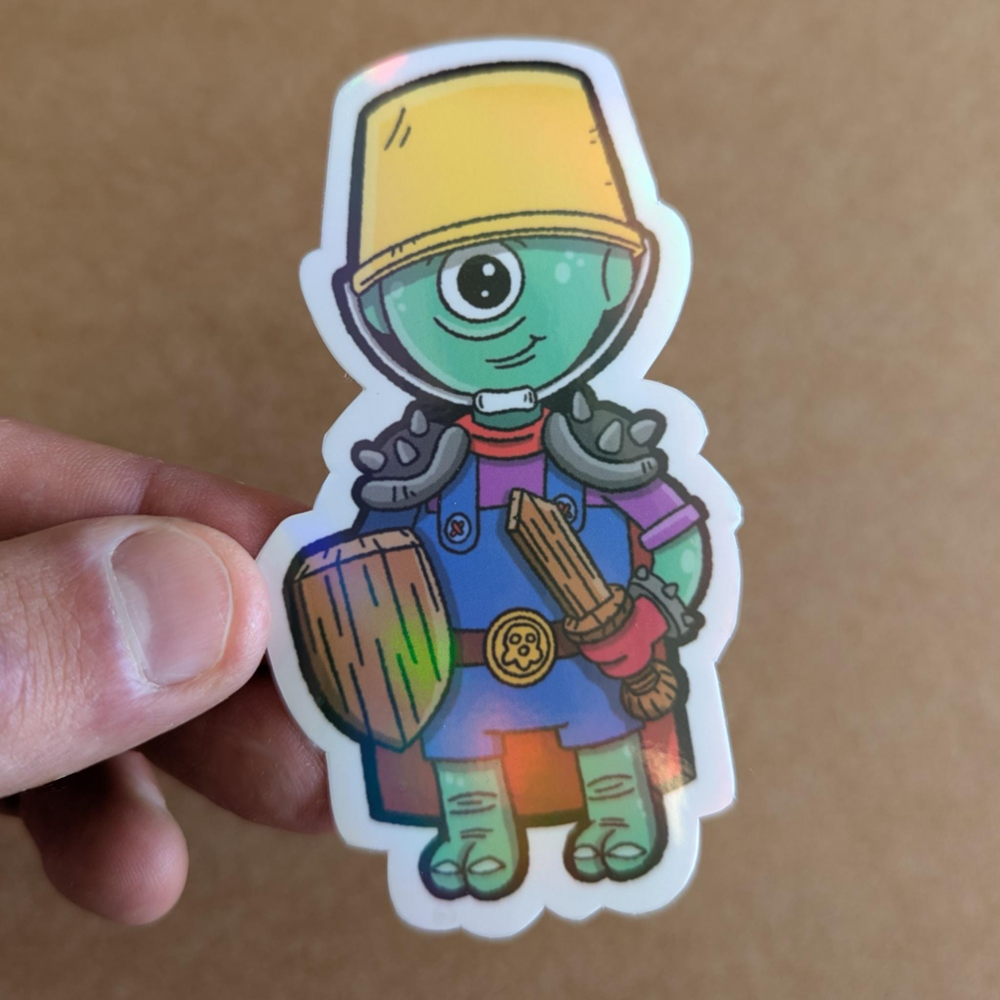 Cyclops Warrior Vinyl Sticker, Vinyl Decal, Laptop Sticker, Notebook ...