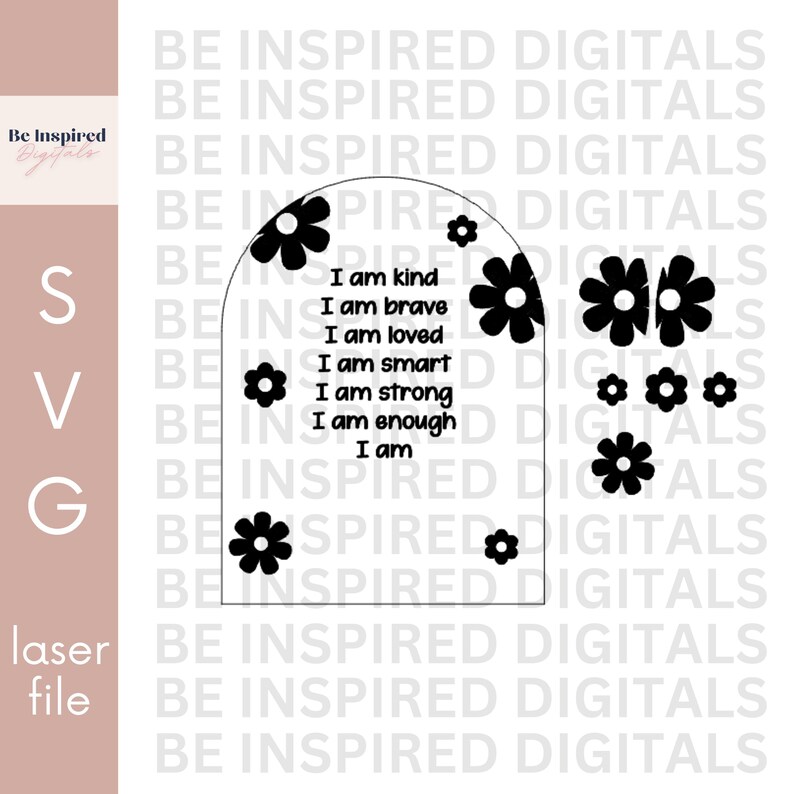 Affirmation Sign Svg Laser Cut File | Kids Affirmation Bedroom Sign SVG ...