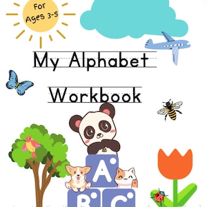 Meu livro de exercícios do alfabeto