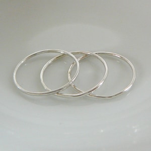 1 Sterling Silver Midi Nuckle Ring, stacking skinnies thin skinny stacker rings knuckle