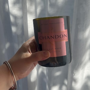 Upcycled Short Chandon Bottle Glass | Eco-Friendly Cup or Bar Accent