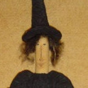 Witch pattern - Pattern Sewing - Primitive doll pattern - Witch Doll pattern - Halloween pumpkin - crow - sewing doll - primitive pattern