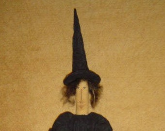 Primitive doll pattern Witch Doll pattern Halloween pumpkin crow sewing doll primitive pattern