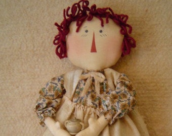 Primitive epattern, Sunflower Sue, Raggedy Ann Doll ePattern