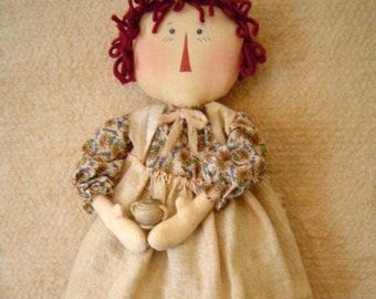 Primitive Raggedy Doll pattern epattern Cyber sale