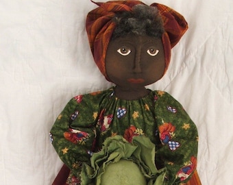 Primitive Doll Pattern American cabbage