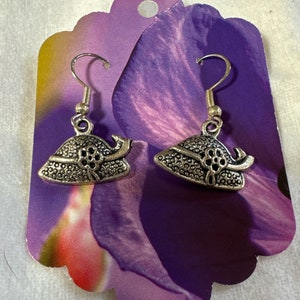 Jewelry Silver Earrings sterling ear hoop leaves lots of other designs. handmade art jewelry earrings slide photos to see additional ones 画像 1