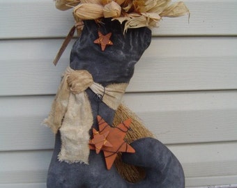 Patroon Herfst Halloween Witch Boot oranje sterren, ePattern