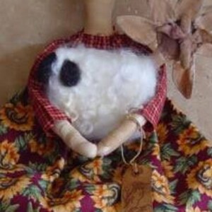 Primitive Doll Pattern sheep sewing image 9