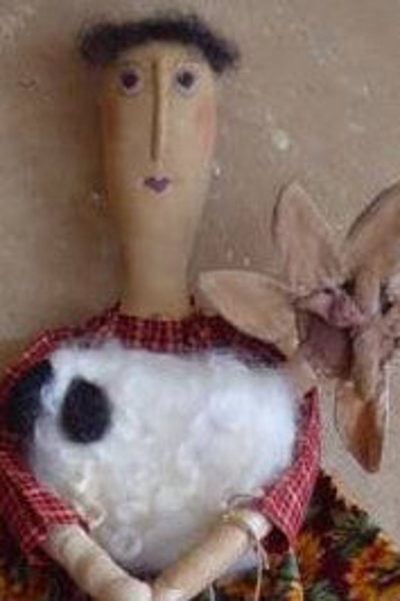 Primitive Doll Pattern sheep sewing image 5