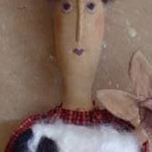 Primitive Doll Pattern sheep sewing image 6