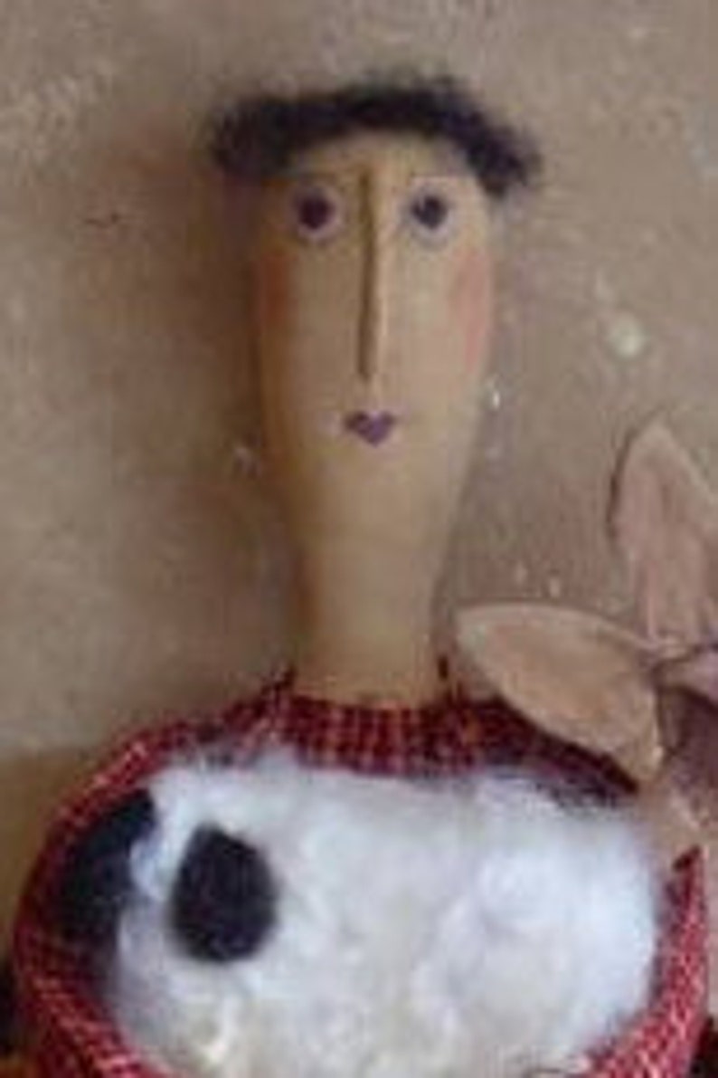 Primitive Doll Pattern sheep sewing image 6