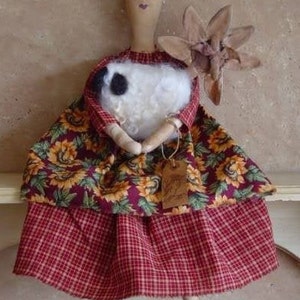 Primitive Doll Pattern sheep sewing image 8