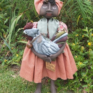 Primitive Rooster Doll pattern epattern
