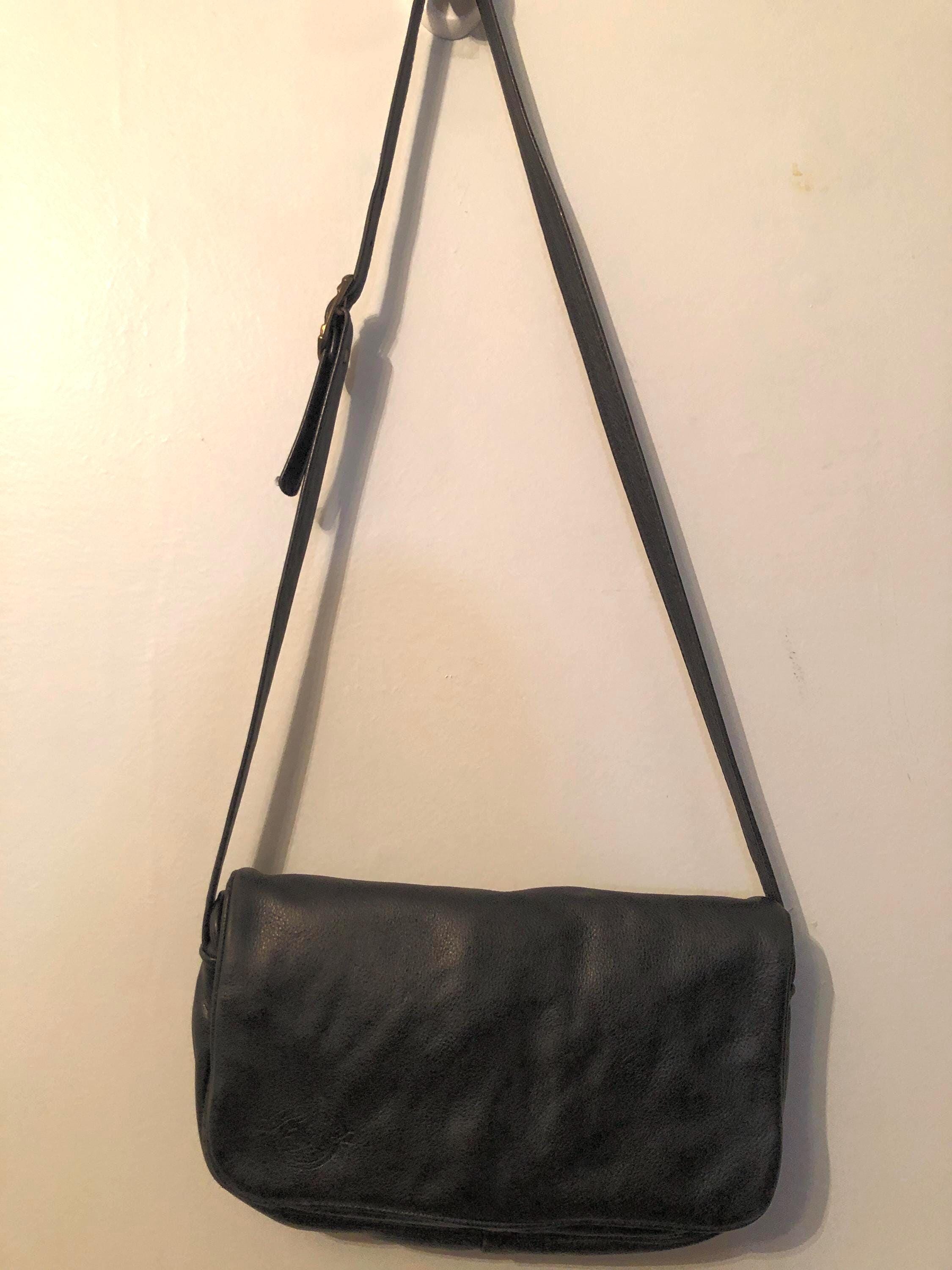 Vintage Stone Mountain Leather Pebbled Black Shoulder Bag Made in USA Etsy Ireland