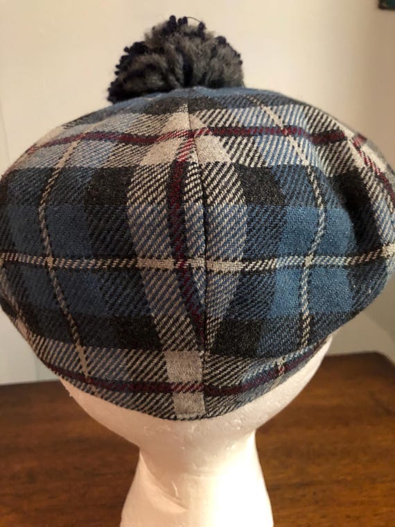 Vintage Dunn & Co Plaid Newsboy Cap With Pom - Etsy display picture 1