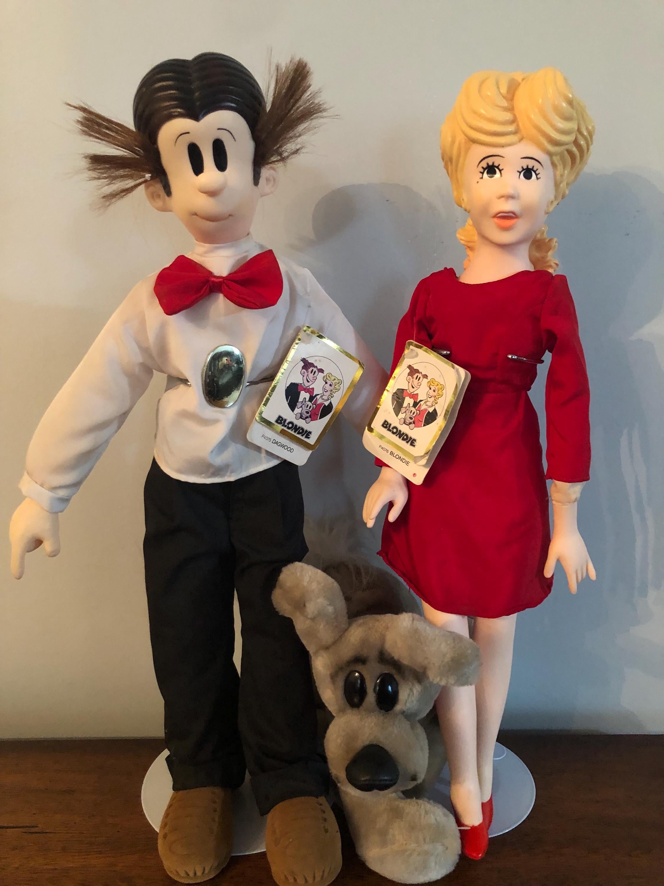 Vintage Blondie, Dagwood and Daisy Bumstead Comic Strip Dolls - Etsy