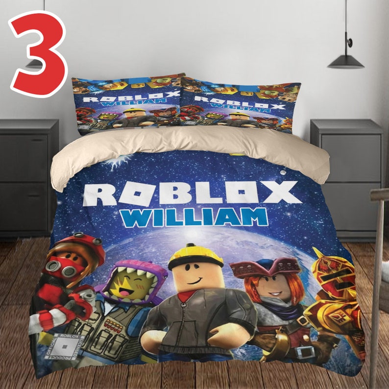 Roblox Bedding Set Roblox Duvet Cover Roblox Bed Set Etsy