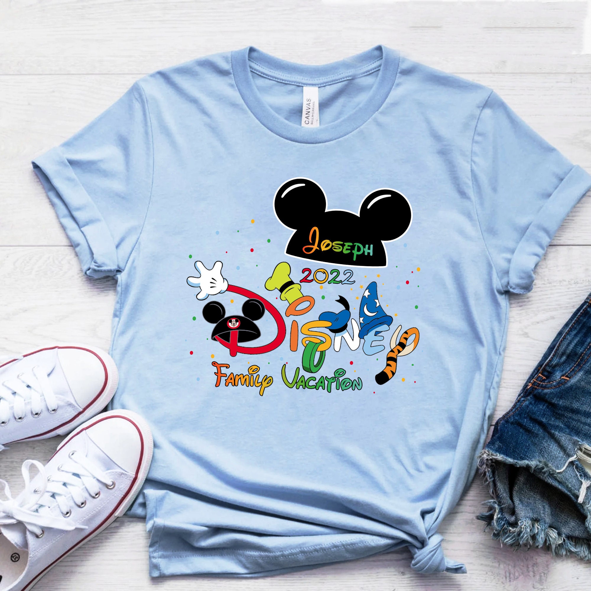 Disney Family Vacation 2022 Shirt, Personalized Disney Family Trip