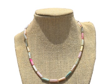 Handmade pastel necklace