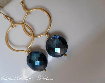 Neelam - Mystic London Blue Topaz Earrings