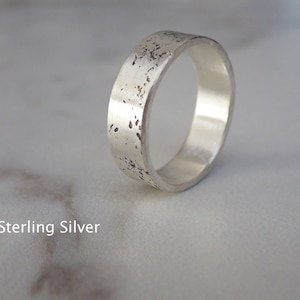 Silver Wide Band, Couples Ring, Silver Wedding Band, 4mm ~ 8mm Wide