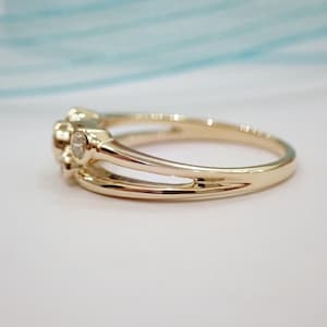 Customizable Diamond Wedding Ring Elegant Bezel Ring image 2