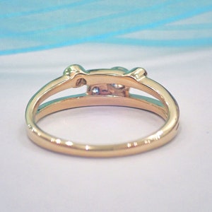 Customizable Diamond Wedding Ring Elegant Bezel Ring image 3