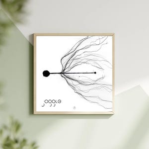 Arte digital moderno de Joggle - Póster de regalo - Arte mural hecho a mano - Pintura digital contemporánea - Impresión digital imprimible