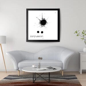 Arte digital "Confusión moderna" - Póster de regalo - Arte mural hecho a mano - Pintura digital contemporánea - Impresión digital imprimible