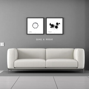 Arte digital moderno Quag - Póster de regalo - Arte mural hecho a mano - Pintura digital contemporánea - Impresión digital imprimible
