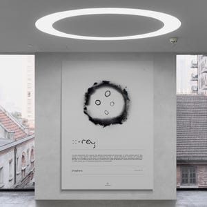 Arte digital moderno de rayos X - Póster de regalo - Arte mural hecho a mano - Pintura digital contemporánea - Impresión digital imprimible