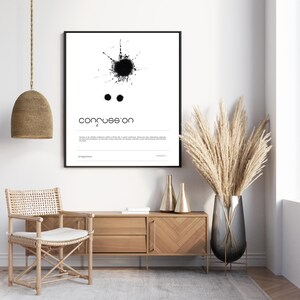 Arte digital "Confusión moderna" - Póster de regalo - Arte mural hecho a mano - Pintura digital contemporánea - Impresión digital imprimible