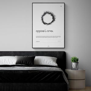 Arte digital moderno de oposición - Póster de regalo - Arte mural hecho a mano - Pintura digital contemporánea - Impresión digital imprimible