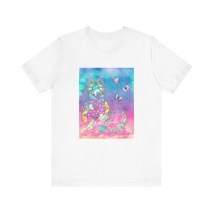Beautiful Cat Butterfly Tee, Whimsical Cat and Butterfly T-Shirt, Magical Cat and Butterfly Tee, Cat Lover T-Shirt, Cat Lover Gift