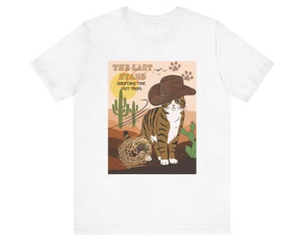 Funny Cat T-Shirt: The Last Stand, Vet Trip Tee