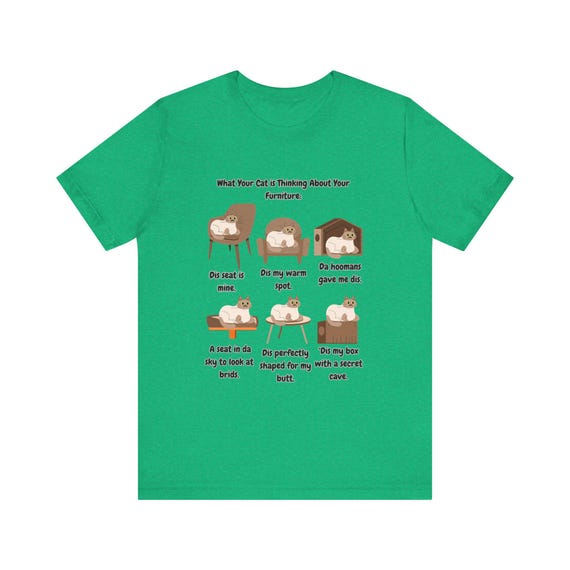 Funny Cat Tee, Cat Humor Tee, Silly Cat T-Shirt, Cat Funny T-Shirt