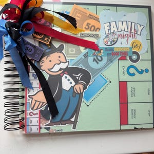Monopoly Board Repurposed into Art Journal