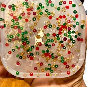 Christmas Reindeer Pick Pad, Silicone Picking Pad, Rubber skin picking toy for Anxiety relief, Dermatillomania, fidget toy,stocking stuffer