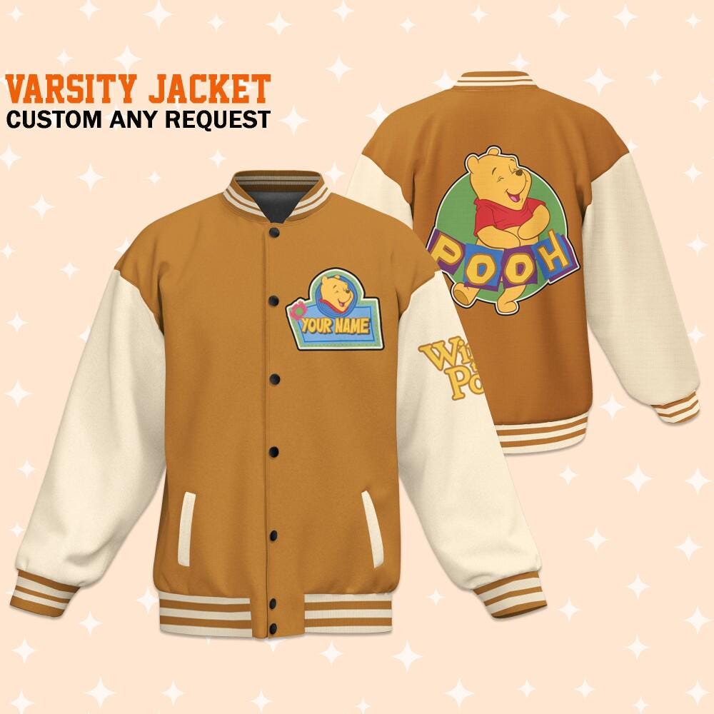 Winnie the pooh varsity jacket Etsy Mexico