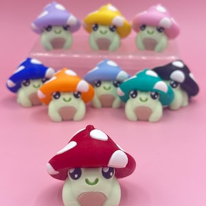 Frog Fidget Clicker - Calming Gift - Toadstool Mushroom Theme for Stress Relief and Concentration