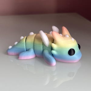 Dragon Fidget Toy I Cute Dino Animal Gift For Her, Him, Girl, Boy I Anxiety Stress Toy I Dinosaur Desk Pet I Autism ADHD