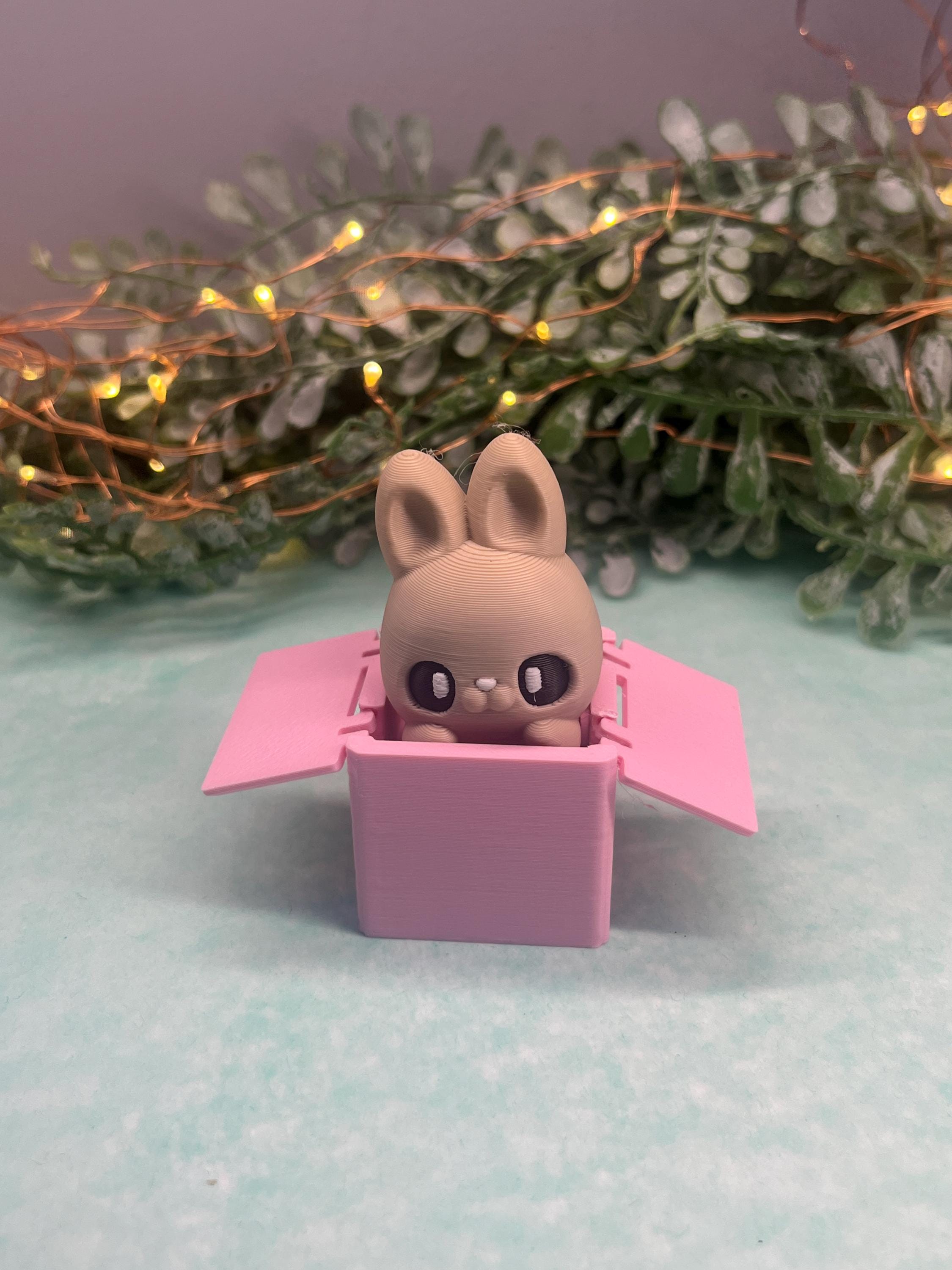 Sticky Rabbit Fidget Toy Bunny Rabbit Box Fidget Clicker Calming Stress Relief Concentration ...